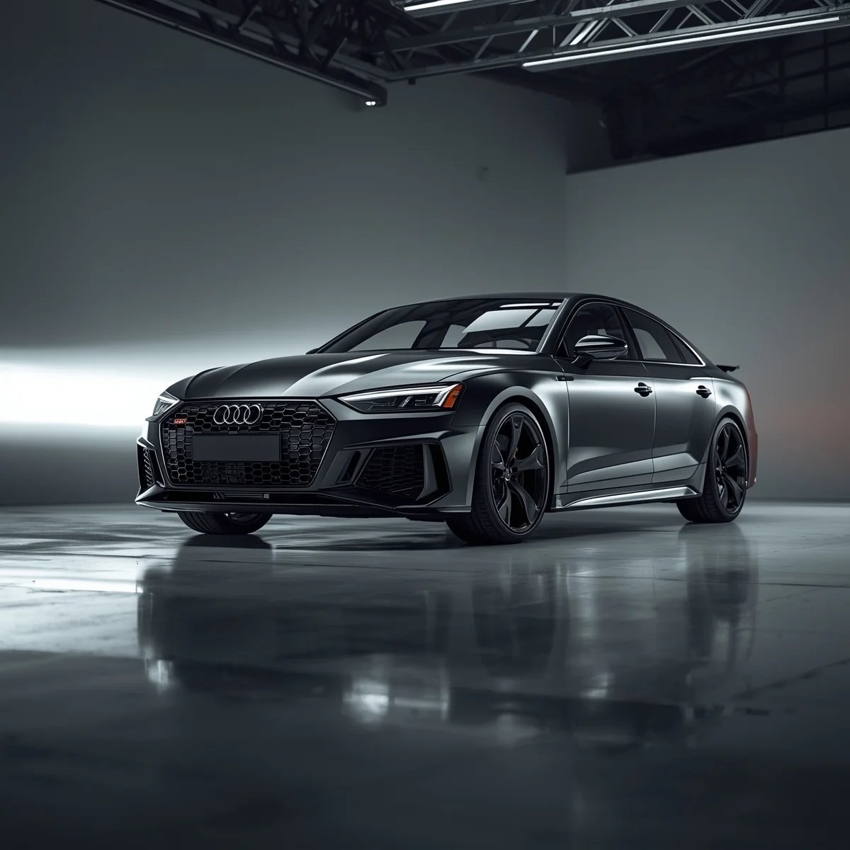 Superbe Audi avec un covering complet noir mat réalisé par Sprinteo